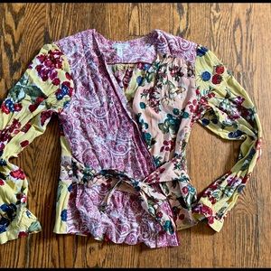 Anthropologie blouse wrap